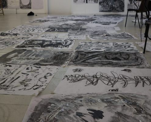 big hall drawing art school barclona